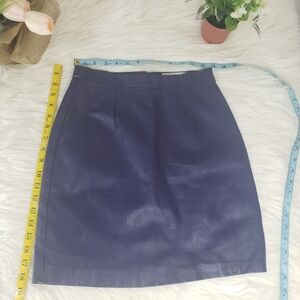 Vintage bagatelle purple leather skirt size 6